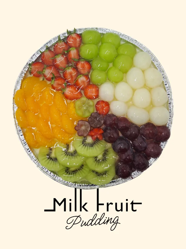 milk fruit pudding