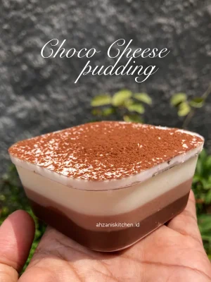 choco cheese pudding